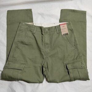 Levi's Ace Cargo Men's Pants Olive Green Relaxed Taper Fit 30x30(31x29)